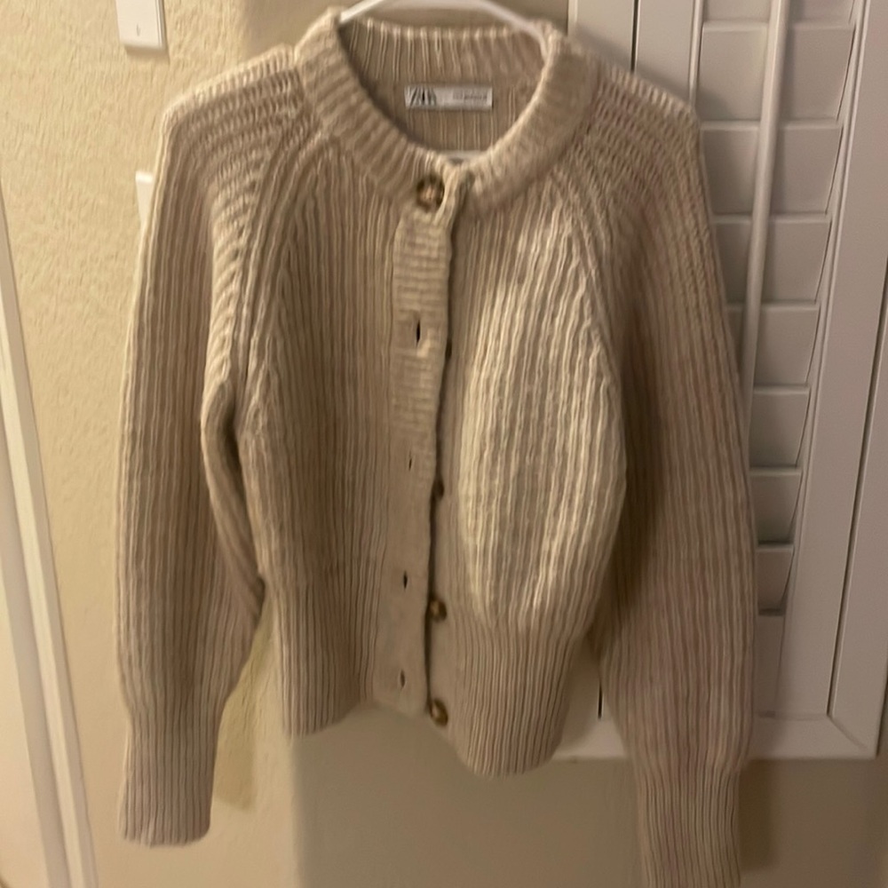 Zara wool blend cardigan